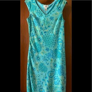 OMBRÉ BRAND FLORAL DRESS 3/4 length size 10